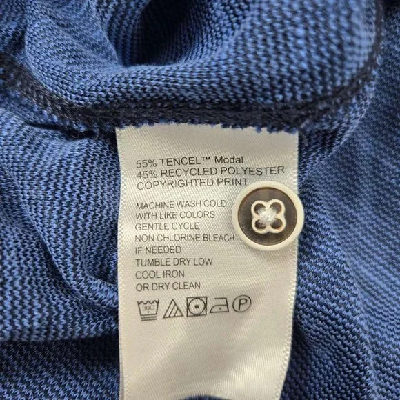 Tommy Bahama New York Yankees Polo Shirt Mens 3XL TG Blue Floral Hibiscus Tencel - Picture 6 of 8